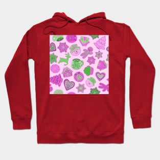 Pink Christmas Ginger cookies Hoodie